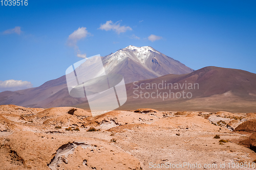 Image of Mountains and desert landscape in sud lipez, Bolivia