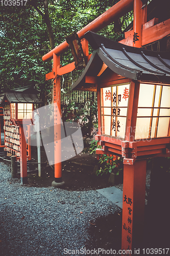 Image of Nonomiya Shrine temple, Kyoto, Japan