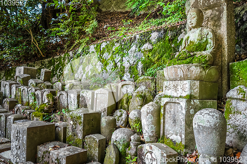 Image of Chion-in temple garden graveyard, Kyoto, Japan