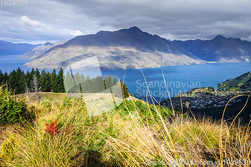 Image of Lake Wakatipu and Queenstown, New Zealand