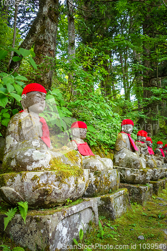 Image of Narabi Jizo statues, Nikko, Japan