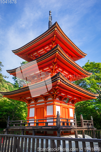 Image of Pagoda at the kiyomizu-dera temple, Kyoto, Japan