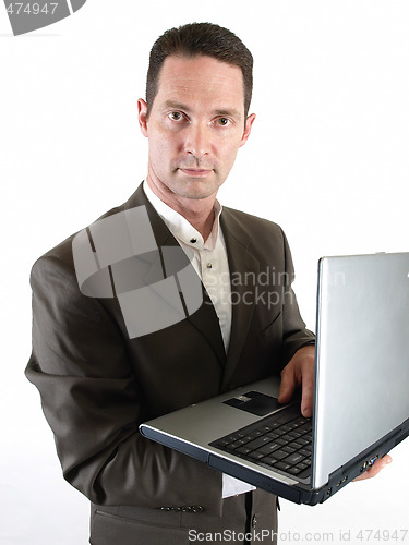 Image of Man with Laptop