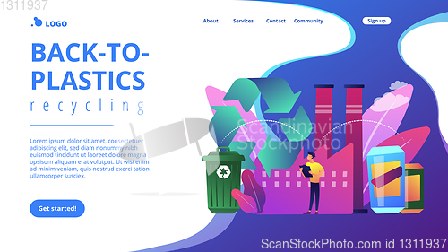 Image of Mechanical recycling concept landing page.