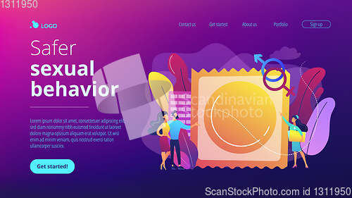 Image of Sexually transmitted diseases concept landing page.