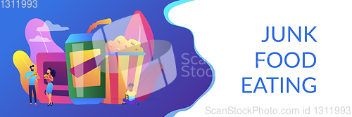 Image of Snacking non-stop concept banner header.