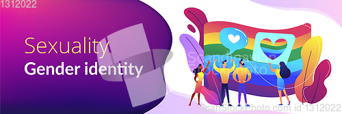 Image of Sexuality and gender identity concept banner header.