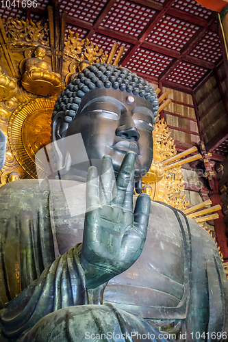 Image of Vairocana buddha in Daibutsu-den Todai-ji temple, Nara, Japan