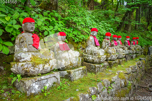 Image of Narabi Jizo statues, Nikko, Japan