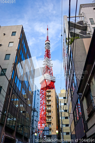 Image of Tokyo tower and buildings, Japan