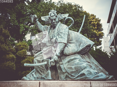 Image of Samurai statue in Senso-ji temple, Tokyo, Japan