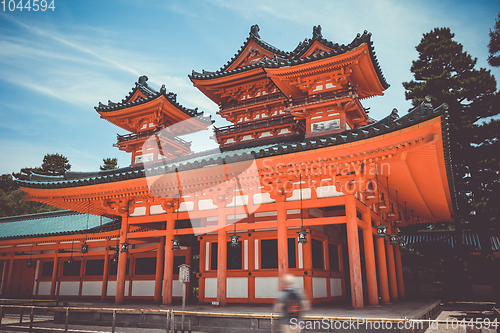 Image of Heian Jingu Shrine temple, Kyoto, Japan