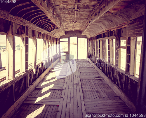 Image of Old train station in Bolivia desert