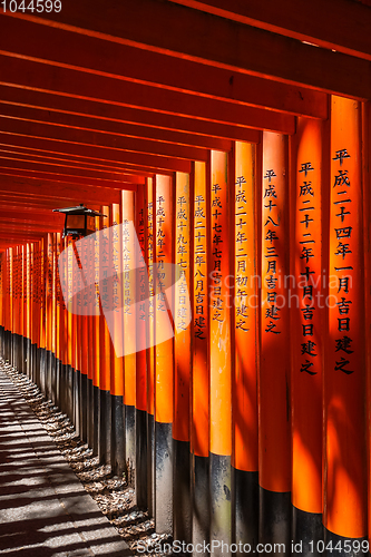 Image of Lantern in Fushimi Inari Taisha shrine, Kyoto, Japan