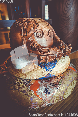 Image of Wooden statuette in Chion-In Temple, Kyoto, Japan