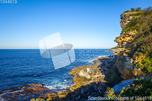 Image of Manly Beach coastal cliffs, Sydney, Australia