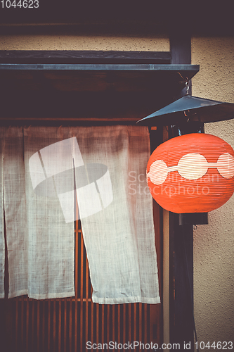 Image of Traditional japanese lantern, Gion district, Kyoto, Japan