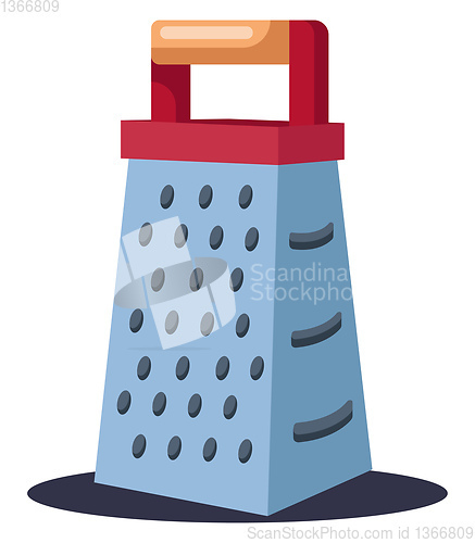 Image of Kitchen grater vector color illustration.