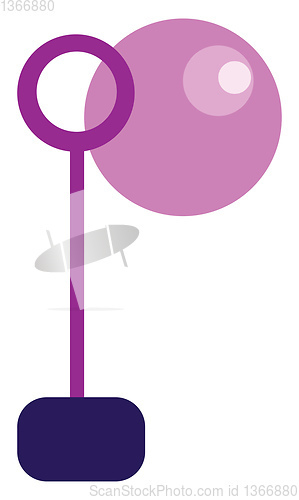 Image of A pink toy vector or color illustration