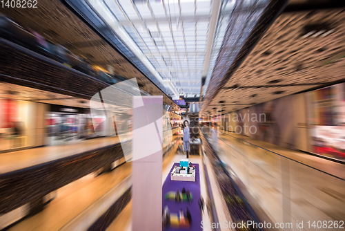 Image of Abstract blur of beautiful luxury shopping mall