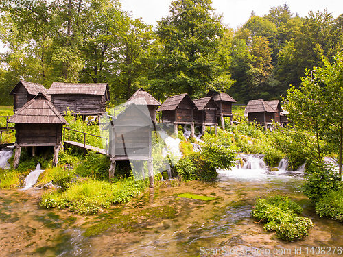 Image of Old wooden waterills