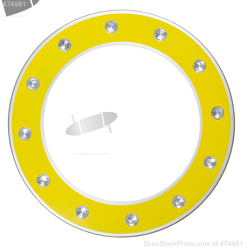 Image of Yellow round frame