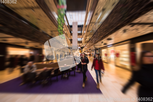 Image of Abstract blur of beautiful luxury shopping mall