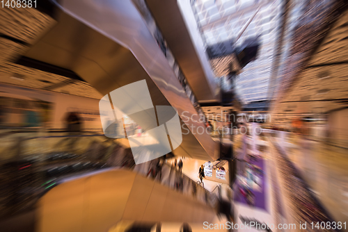 Image of Abstract blur of beautiful luxury shopping mall