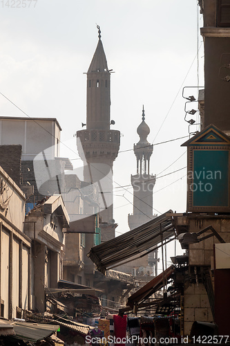 Image of mosque minaret in Cairo Egypt