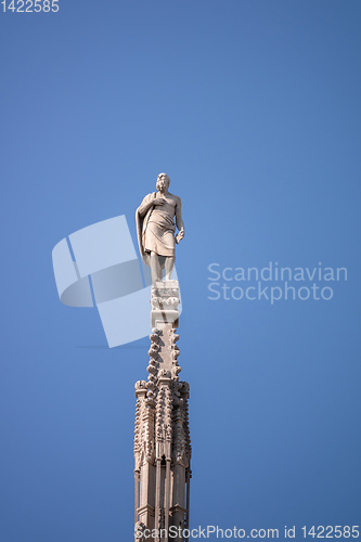 Image of statue at Cathedral Milan Italy