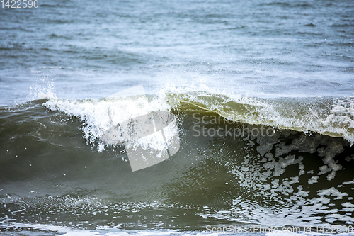 Image of stormy ocean scenery background