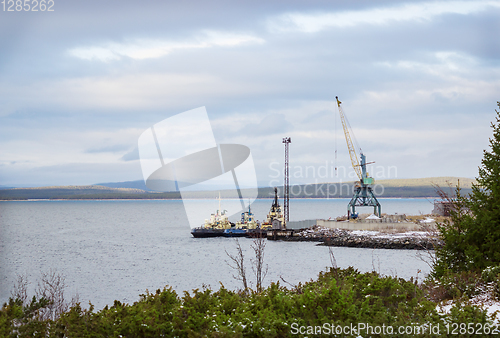 Image of North of Russia. White Sea. Surroundings city Kandalaksha