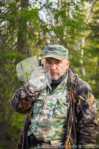Image of Ranger talking on radio