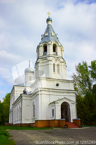 Image of Church of the Transfiguration in the village. Russia
