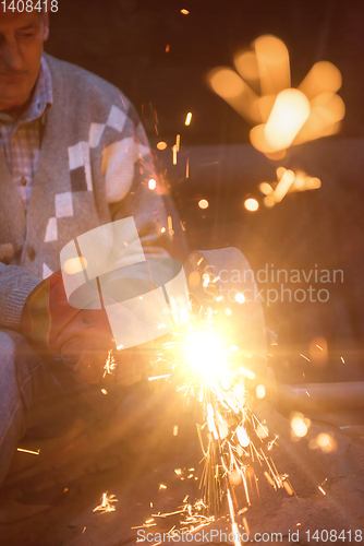 Image of the blacksmith polishing metal products