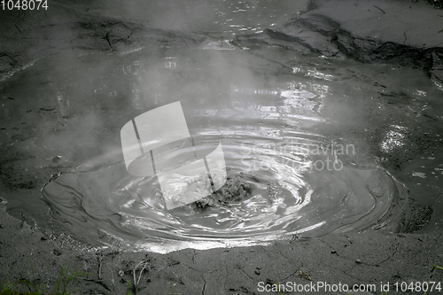 Image of Rotorua boiling mud pool, New Zealand