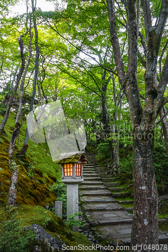 Image of Lamp in Jojakko-ji temple, Kyoto, Japan