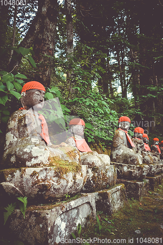 Image of Narabi Jizo statues, Nikko, Japan