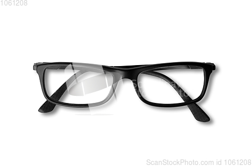 Image of Black glasses isolated on white