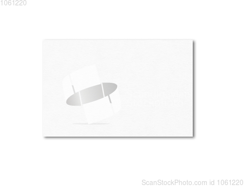 Image of Blank business card mockup template