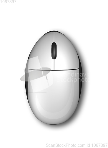 Image of 3D computer mouse isolated on white