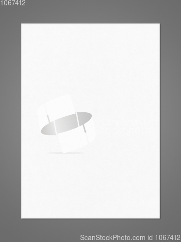 Image of Blank White A4 paper sheet mockup template