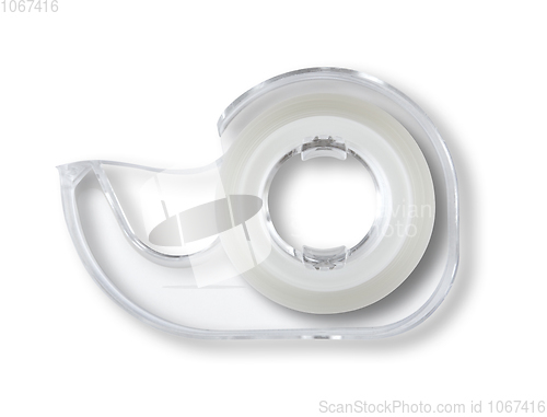 Image of Scotch tape dispenser isolated on white background
