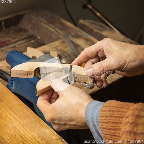 Image of Wooden handles for furniture from alder