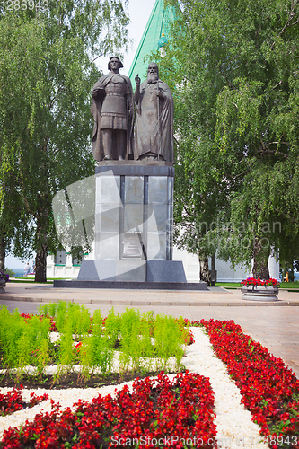 Image of Monument to Saint Prince George Vsevolodovich and his spiritual farther in Nizhny Novgorod