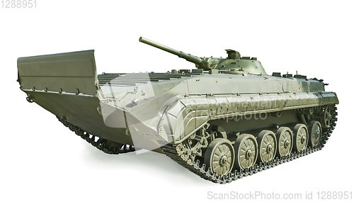 Image of Soviet infantry fighting vehicle BMP-1, adopted in 1966