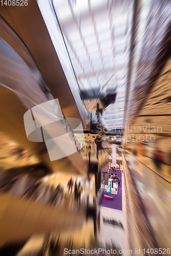 Image of Abstract blur of beautiful luxury shopping mall