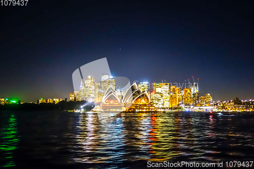 Image of Sydney at night, Australia