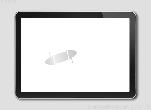 Image of Digital tablet pc, smartphone template isolated on grey