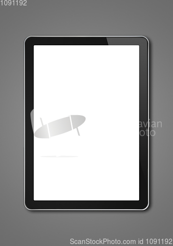 Image of Digital tablet pc, smartphone template isolated on dark grey